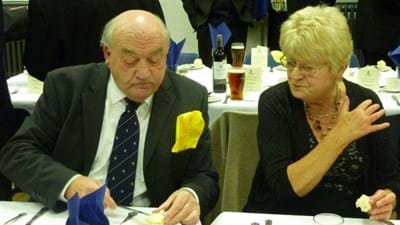 Past President Ken Ryder and Ann Witts.