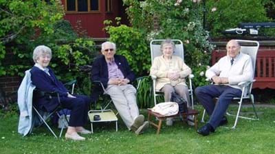 Forward-thinking members and their guests brought their own seats on which to relax.