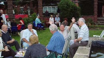 The photographer tries to go about his business discreetly, but inevitably someone spots him!