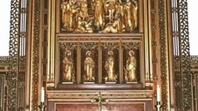 The visually stunning altar and reredos.