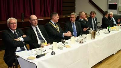 Colin Lloyd and David Morgan were on the ball.