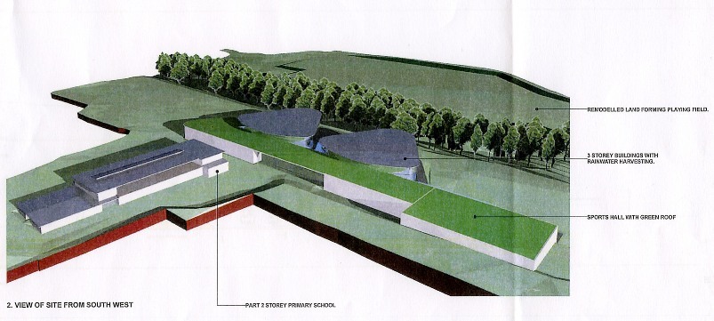 The proposed new Lower School (South-West projection).