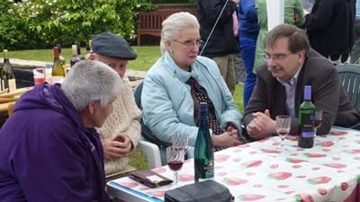 Some of Martin Hobson's entourage.