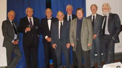 The 'class of 1954' looking as fit and happy as ever!