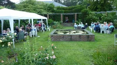A partial view of the Rose Garden.