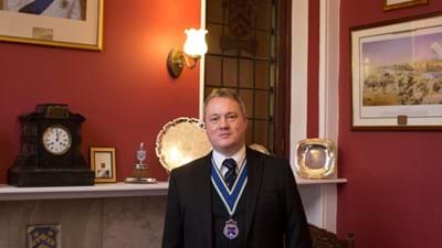 The President in the Mayor's Parlour.