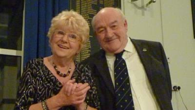 The happy duo: Ann Witts and Ken Ryder.