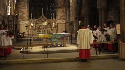 The spectacular choir in the spectacular quire!