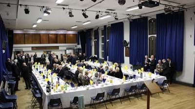The customary wide shot never fails to capture the relaxed atmosphere – or the serious organisation involved to make the evening what it is.