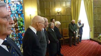 More Old Carolians and guests listening to the President.