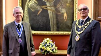 President Stephen Wyer and his civic counterpart add to what is already a highly dignified occasion.