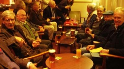 It's not hard to see why these members are having a good time – they're in the bar!