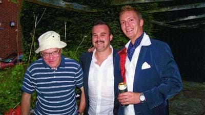 Martin Humphries' more practical attire is completely at odds with some of our guests' more formal approach.