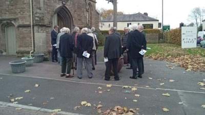 A bit more of a typical English queue!