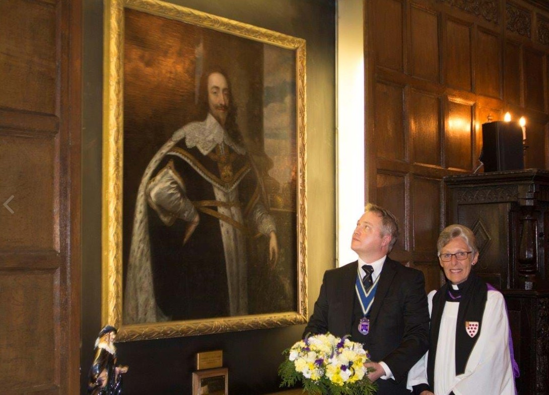 President Ian Sandall in awe.