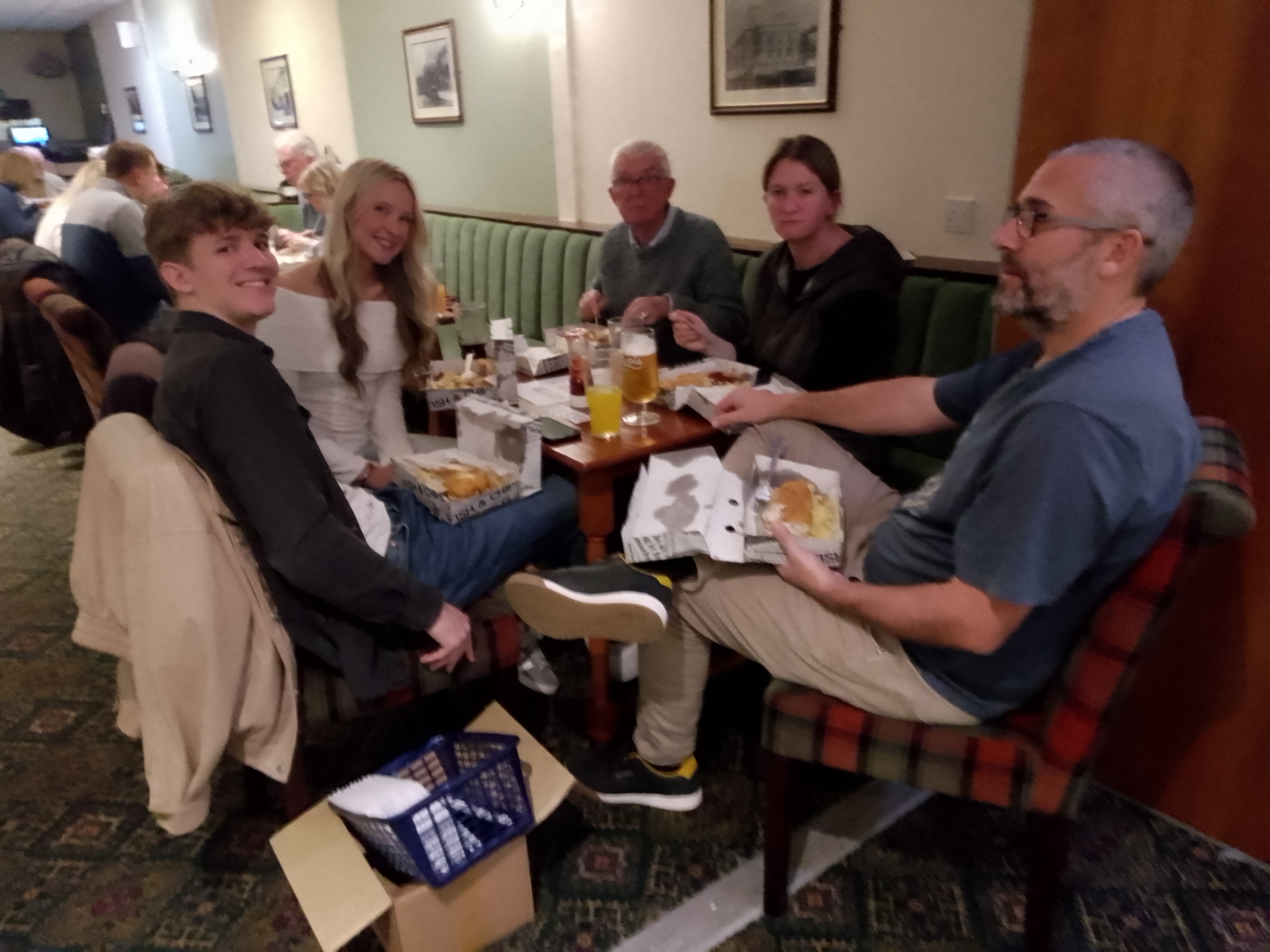 Not much room on that table.